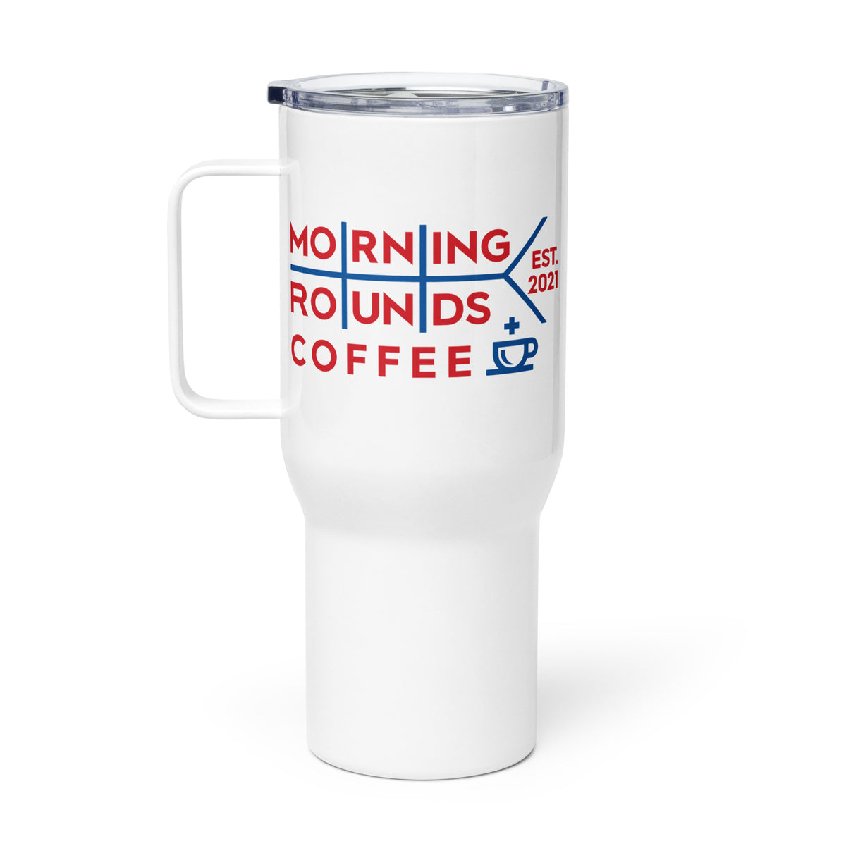 Morning Rounds Coffee Travel Mug with Lid