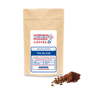 coffee - on call coffee - morning rounds coffee - columbia origin coffee - medium roast coffee - ground coffee